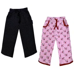 IndiWeaves Girls Pack of 2 Mid-Rise Cotton Printed Capris-picture-19