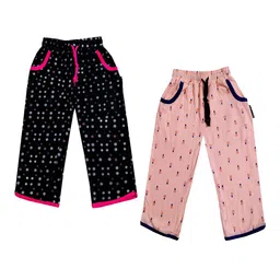 IndiWeaves Girls Pack of 2 Mid-Rise Cotton Printed Capris-picture-30