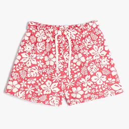 Koton Girls Floral Printed Shorts image 1