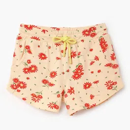 United Colors of Benetton Girls Floral Printed Regular Fit Cotton Shorts-picture-26