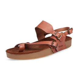 Hidesign PORT BLAIR Leather One Toe Flats With Buckles-picture-16