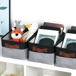 TIED RIBBONS Black Set of 3 Regular Drawer Organiser Organisers-picture-18
