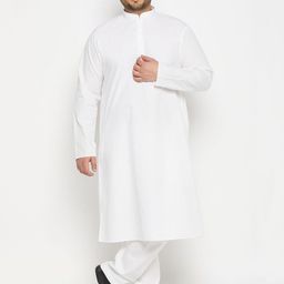 VASTRAMAY Mandarin Collar Kurta With Pyjamas-picture-45