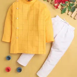 Jeetethnics Boys Self Design Regular Kurta With Pyjamas-picture-10