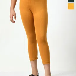 BAESD Girls Pack Of 3 Mid Rise Cotton Capris-picture-22