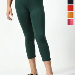 BAESD Girls Pack Of 6 Mid Rise Cotton Capris-picture-18