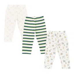 JusCubs Infant Boys Pack of 3 Printed Cotton Mid-Rise Lounge Pants-picture-36