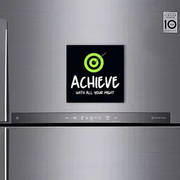 ARTBUG Black & White Typographic Printed Decorative Fridge Magnet image 1