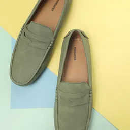 HIGHLANDER Men Green Driving Shoes-picture-32