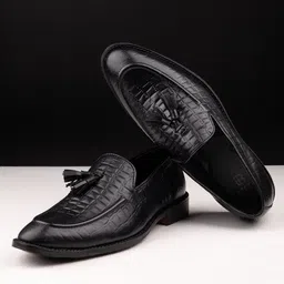 LA BOTTE Men Woven Design Leather Driving Shoes-image-31
