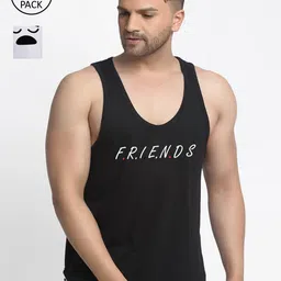 Friskers Men Pack of 2 Printed Pure Cotton T-shirts-picture-14