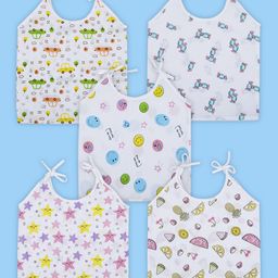 Baby Moo Unisex Kids 5 Pcs Cotton Innerwear Vests KJD-48-picture-6