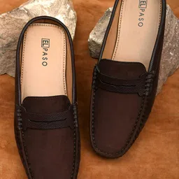 El Paso Men Brown Loafers-picture-18