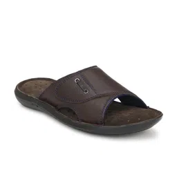 Delize Men Brown Leather Comfort Sandals-picture-27