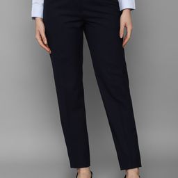 Allen Solly Woman Women Navy Blue Formal Trousers-picture-40