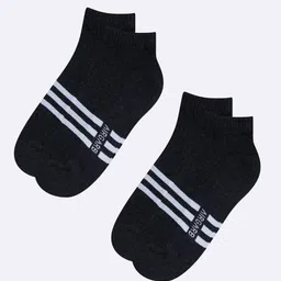 AIR GARB Unisex Pack Of 3 Striped Anti Bacterial Ankle Length Socks image 2