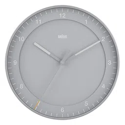 Braun Grey & White Contemporary Round Shaped Wall Clock image 2