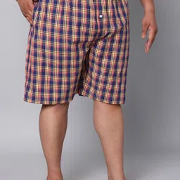 URBAN SCOTTISH Plus Size Checked Pure Cotton Boxers USBX130 image 2