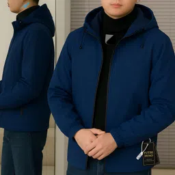 futse peno Men Solid Casual Jacket image 3