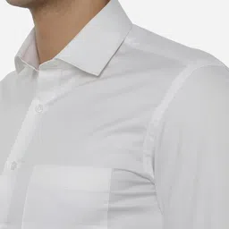 Greenfibre Men White Slim Fit Formal Shirt image 5