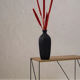 PUREZENTO Black Ceramic Vase image 5