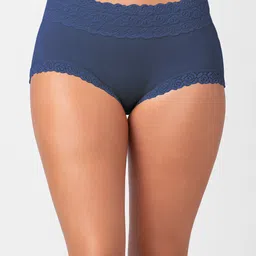 NOIRA Pack Of 3 Assorted Cotton Lace Hipster Briefs image 5