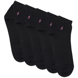 Cantabil Men Pack Of 5 Solid Ankle-Length Cotton Socks image 4