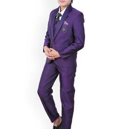 BAESD Boys Single-Breasted 5-Piece Party Suit image 2