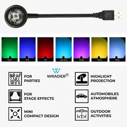 fitric Sunset Projection Lamp Light - LED Mood Light for Room Decor & Photograph Single Disco Ball image 2