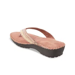 Mochi Women Mauve Embellished Open Toe Flats image 2