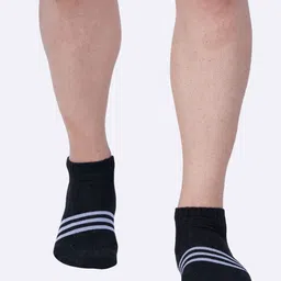 AIR GARB Unisex Pack Of 4 Striped Ankle Length Socks image 3