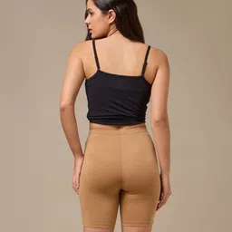 urban adventure Solid Women Beige Cycling Shorts image 2