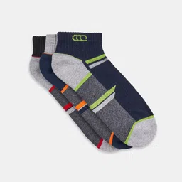 Ajile by Pantaloons Men Pack Of 3 Patterned Shoe Liner Socks image 2