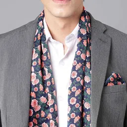 Tossido Printed Satin Stole & Pocket Square image 4