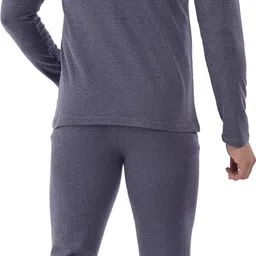 Selfcare Selfcare Men's Polycotton Lycra Full Sleeve Round Neck Thermal Top-Pyjama|SW1053 Men Top - Pyjama Set Thermal image 2