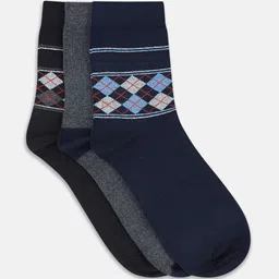 BYFORD by Pantaloons Men Pack Of 3 Patterned Ankle Length Socks image 2