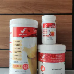vestige Shake-WEIGHT LOSS COMBO VANILLASHAKE PROTEIN POWDER 200GM AFRESH KASHMIRI KHAWA Nutrition Drink-picture-3