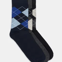BYFORD by Pantaloons Men Pack Of 3 Patterned Ankle Length Socks image 3