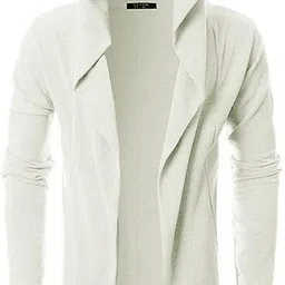 wakunoo sports Men Straight Full Sleeve White Shrug image 2