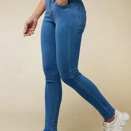 The Roadster Lifestyle Co. Confidence Overcomes World Blue Women High-Rise Skinny-Fit Jean-picture-24