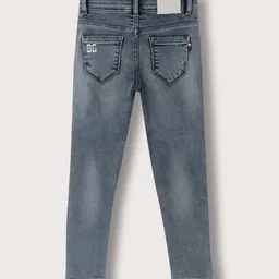 Blue Giraffe Boys Mid Rise Clean Look Slim Fit Heavy Fade Jeans image 3