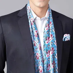 Tossido Printed Satin Stole & Pocket Square image 2