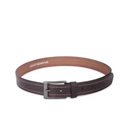 The Roadster Lifestyle Co. Men Solid Tang Closure Belt image 5