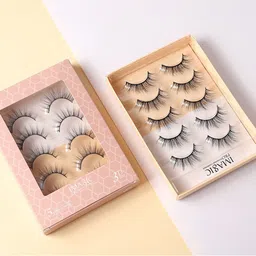 IMAGIC Women Handmade 3D False Eyelash Kit - F03 5 Pairs image 4