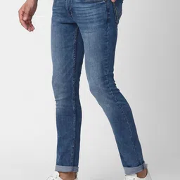 VAN HEUSEN DENIM LABS Men Blue Slim Fit Heavy Fade Jeans image 2