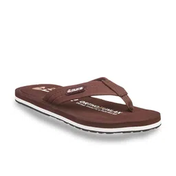 Duke Men Brown & White Thong Flip-Flops image 4