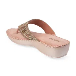 metro Mochi Women Embellished T-Strap Flats image 2