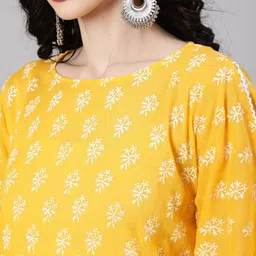 Anouk Ethnic Motifs Print Round Neck Kimono Sleeve Kaftan Midi Casual Dress image 2