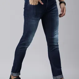 Chennis Men Slim Fit Mid-Rise Light Fade Stretchable Jeans image 5