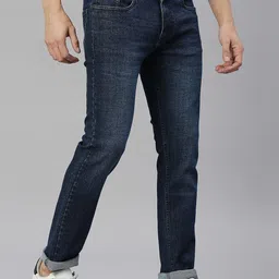 HERE&NOW Men Smart Skinny Fit Light Fade Stretchable Jeans image 5